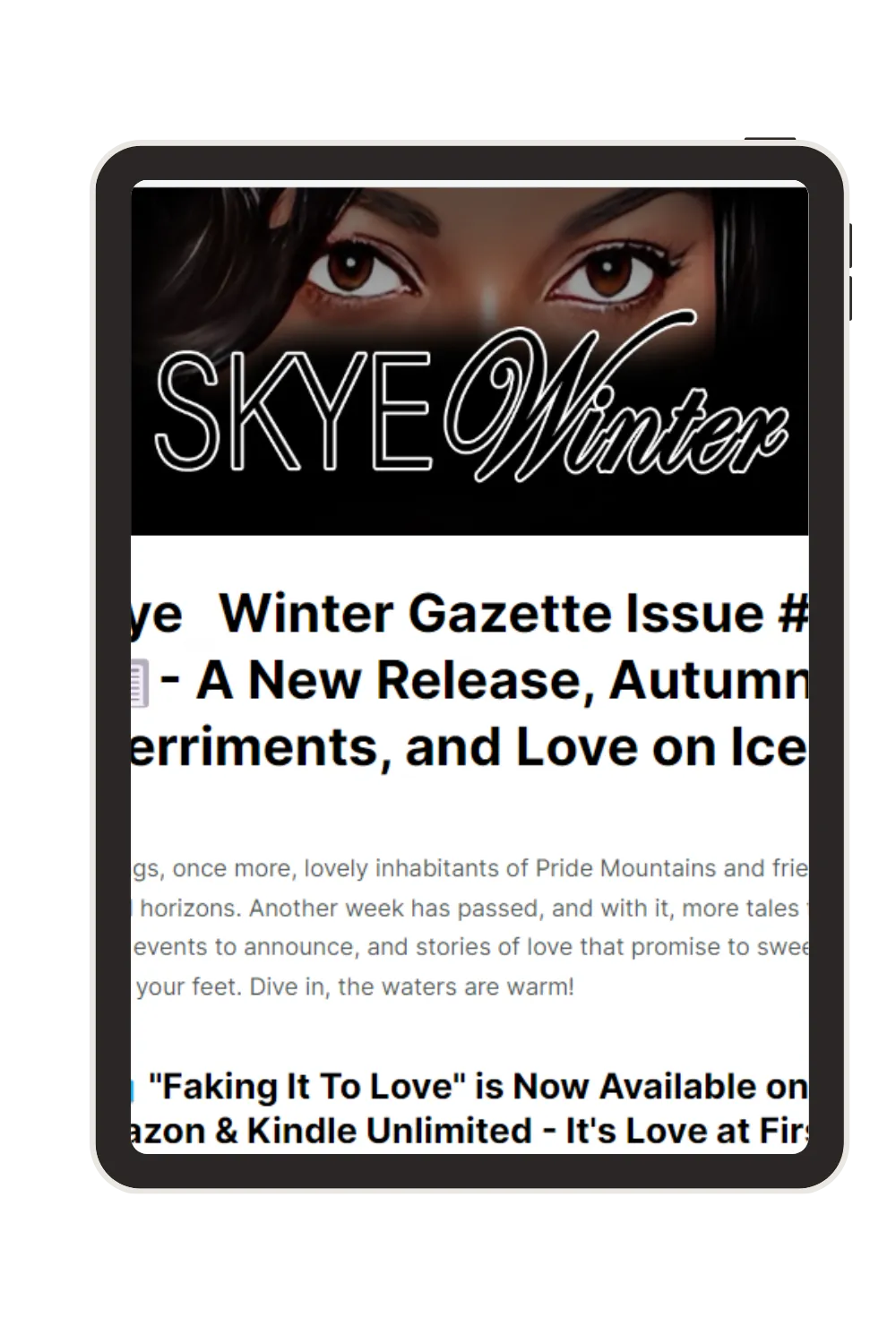 Skye Winter Gazette Sign up